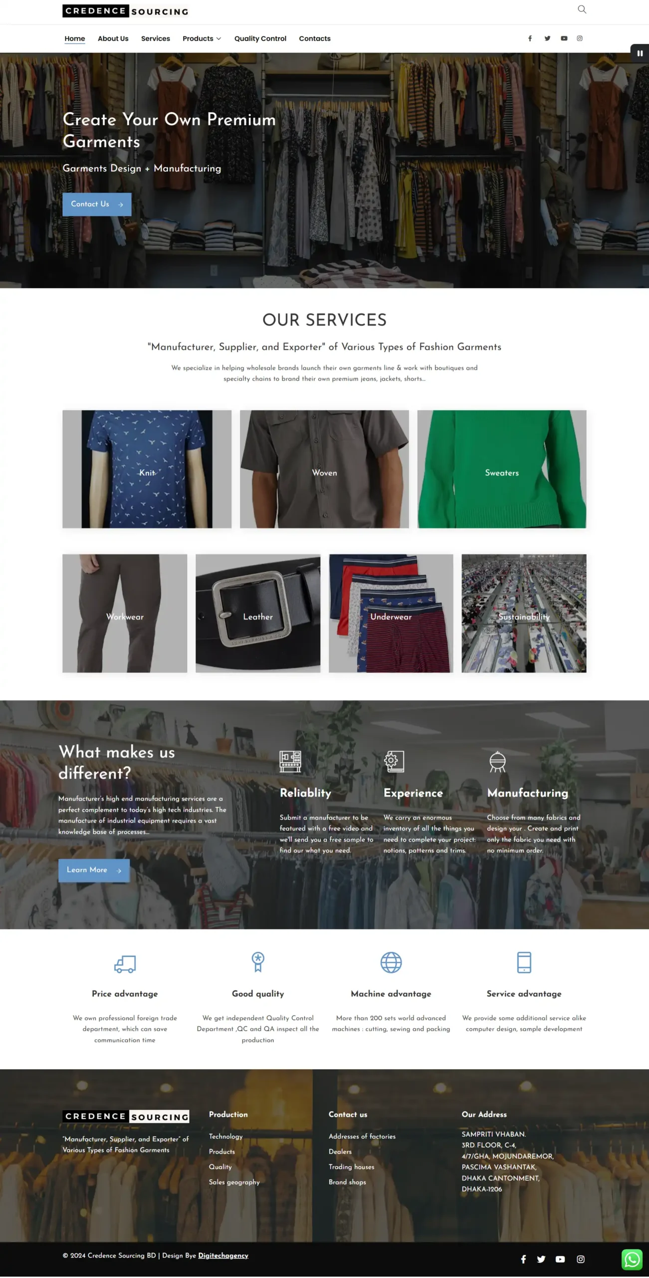 Credence- Garments