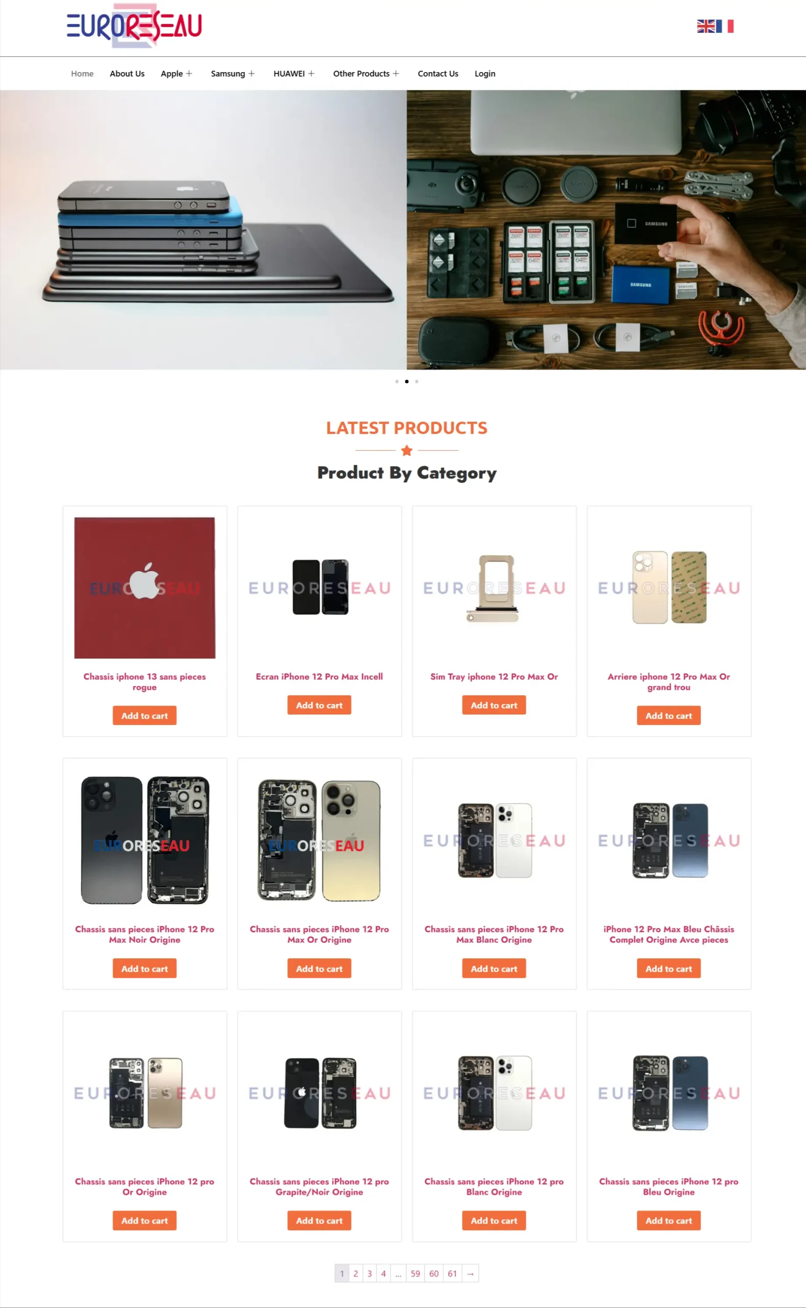Euroreseau- Ecommerce- Portfolio
