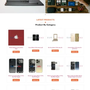 Euroreseau- Ecommerce- Portfolio